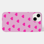 Süße rosa Herzen Muster Handyhülle Case-Mate iPhone Hülle (Rückseite (Horizontal))