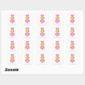 süße rosa Herzen | Valentines Stickers (Blatt)