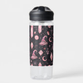 Süße Rosa Hexe Trinkflasche (Vorderseite)