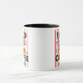 Süße rosa Kaffeetassen Sommer-Kaffee-Design (Zentrum)