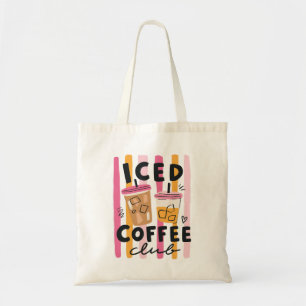 Süße rosa Kaffeetassen Sommer-Kaffee-Design Tragetasche