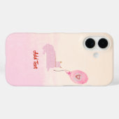 Süße rosa Katze Case-Mate iPhone Hülle (Rückseite (Horizontal))