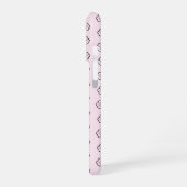 Süße rosa Katzenpfote Hallo Hübsche iPhone Hülle (Linke Seite)