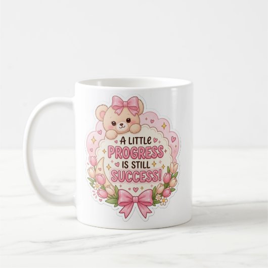 Süße rosa kawaii Tasse (Links)
