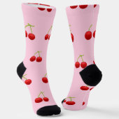 Süße rosa Kirschenmuster-Socken Socken (Gewinkelt)