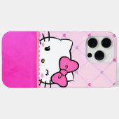 Süße rosa Kitty-Handyhülle Case-Mate iPhone Hülle (Rückseite (Horizontal))