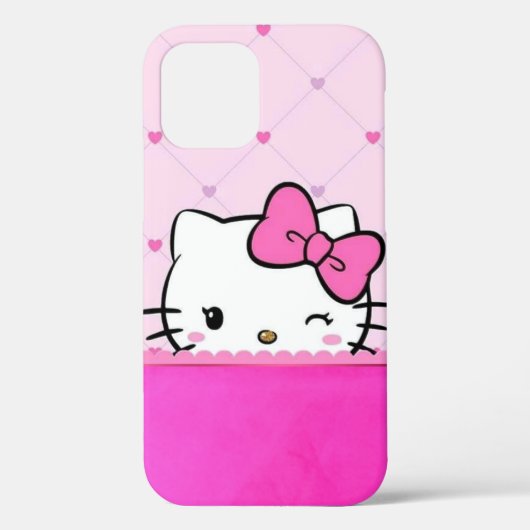 Süße rosa Kitty Mädchen Handyhülle Case-Mate iPhone Hülle (Rückseite)