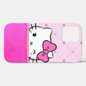 Süße rosa Kitty Mädchen Handyhülle Case-Mate iPhone Hülle (Rückseite (Horizontal))