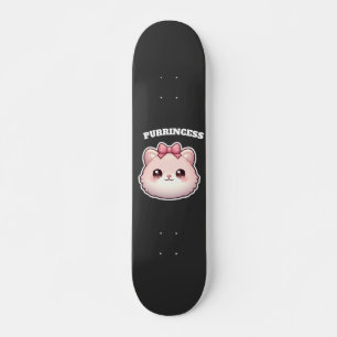 Süße Rosa-Kitty-Schleifen-Gestaltung Prinzessin Skateboard