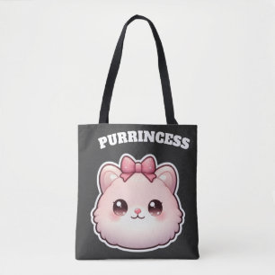 Süße Rosa-Kitty-Schleifen-Gestaltung Prinzessin Tasche