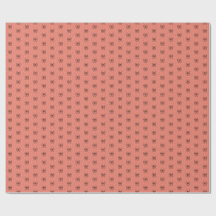 Süße rosa Koketten-Schleifen-Muster-Wrap-Papier Geschenkpapier