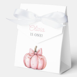 Süße rosa Kürbismädchen zum ersten Geburtstag  Geschenkschachtel