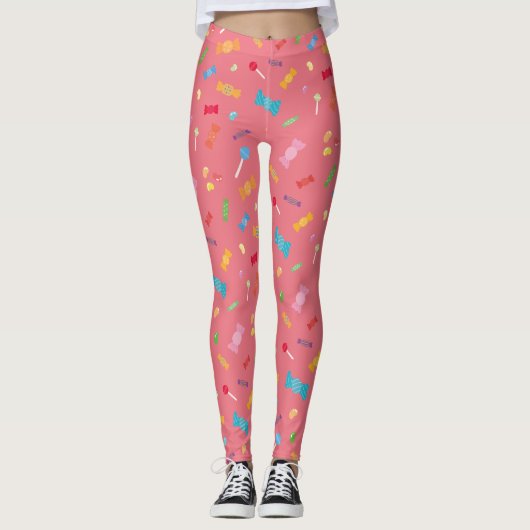 Süße rosa Leggings (Vorderseite)