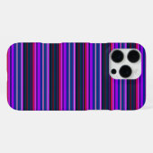 Süße rosa lila Streifen iPhone Hülle (Rückseite (Horizontal))