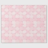 Süße rosa Mädchen-Geschenkverpackungspapier-Rolle Geschenkpapier (Flach)