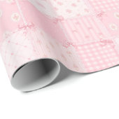 Süße rosa Mädchen-Geschenkverpackungspapier-Rolle Geschenkpapier (Rolleneckpunkt)
