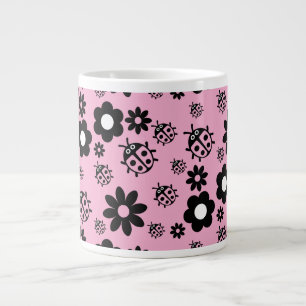 Süße rosa Marienkäfer Kinder Jumbo-Tasse