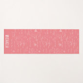Süße rosa Mathe-Formeln personalisiert Yogamatte (Vorderseite (Horizontal))