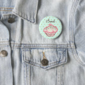 Süße rosa Minz-Cupcake-Taste Button (Beispiel)