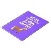 Süße rosa Pferd-Geschenke für Baby Mädchen Kinder Notizblock (Linke Seite)