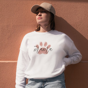 Süße rosa Pfoten-Hundemama   Haustierliebhaber Swe Sweatshirt