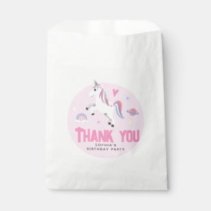 Süße rosa Regenbogen-Einhorn Mädchen Geschenktütchen