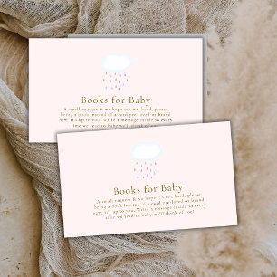 Süße rosa Regentropfen Mädchen Bücher für Baby Sho Begleitkarte