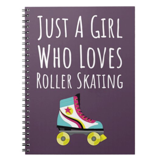 Süße rosa Rollschuh-Geschenke für Mädchen für Kind Notizblock (Vorderseite)