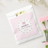 Süße rosa Schleife 1. Geburtstagsfeier Geschenktütchen (Versiegelt)