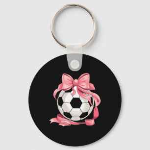 Süße Rosa Schleife Coquette Ll Fußball Mädchen Äst Schlüsselanhänger