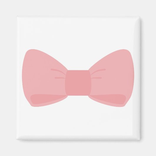 Süße rosa Schleife Magnet (Vorne)