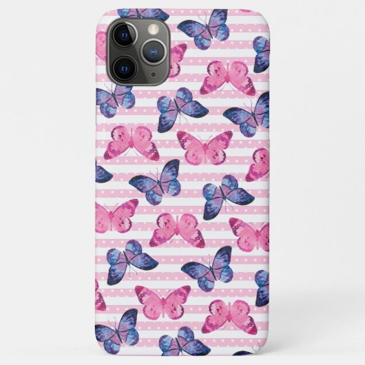 Süße rosa Schmetterlinge Case-Mate iPhone Hülle (Rückseite)