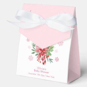 Süße rosa Schneeflocke Festliche Bonbon-Baby-Party Geschenkschachtel