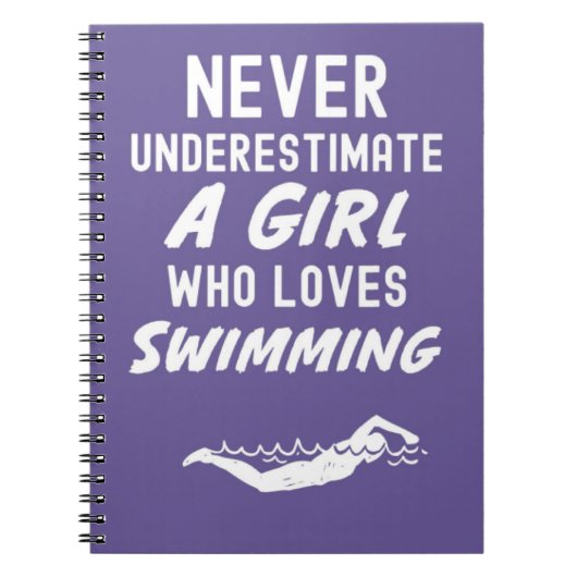 Süße rosa Schwimmer-Geschenke für Baby-Mädchen Kin Notizblock (Vorderseite)