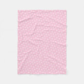 Süße rosa Sterne Fleecedecke (Vorderseite)