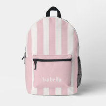 Süße rosa Streifen Back to School Mädchen Rucksack