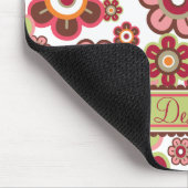 Süße rosa Süßigkeits-Gänseblümchen-Blumen-Girly Mousepad (Ecke)