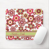 Süße rosa Süßigkeits-Gänseblümchen-Blumen-Girly Mousepad (Mit Mouse)