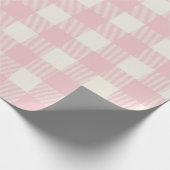 Süße rosa texturierte Muster-Geschenkpapier Geschenkpapier (Ecke)
