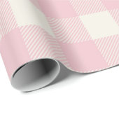 Süße rosa texturierte Muster-Geschenkpapier Geschenkpapier (Rolleneckpunkt)