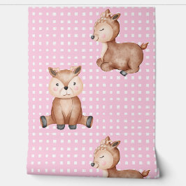 Süße rosa Tiere Tapete