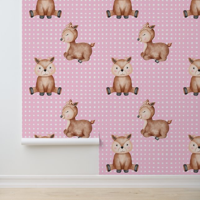 Süße rosa Tiere Tapete (Anwendung)