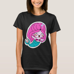 Süße rosa und blaue Meerjungfrau T-Shirt