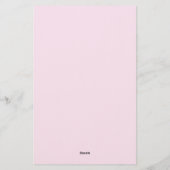 Süße rosa und grüne Frösche Persönlich Briefpapier (Rückseite)