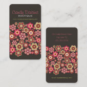 Süße rosa visitenkarte (Vorne/Hinten)