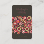 Süße rosa visitenkarte (Rückseite)