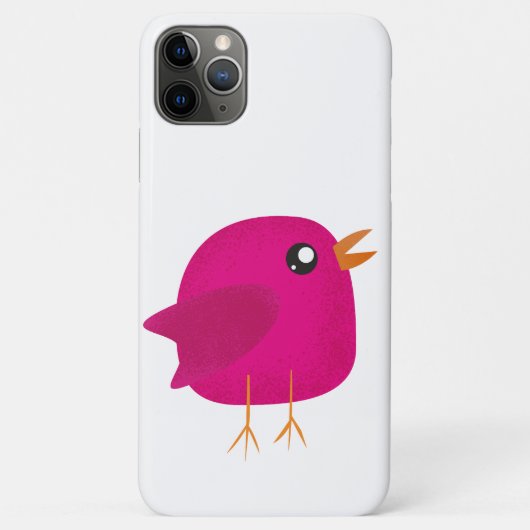 Süße rosa Vogelillustration Case-Mate iPhone Hülle (Rückseite)