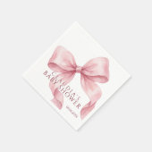 Süße rosa Wasserfarbe-Bogen-Baby-Party Serviette (Ecke)