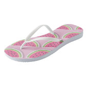 Süße rosa Wassermelonen-Muster Badesandalen (Schrägansicht)