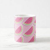 Süße rosa Wassermelonen-Muster Kaffeetasse (Mittel)